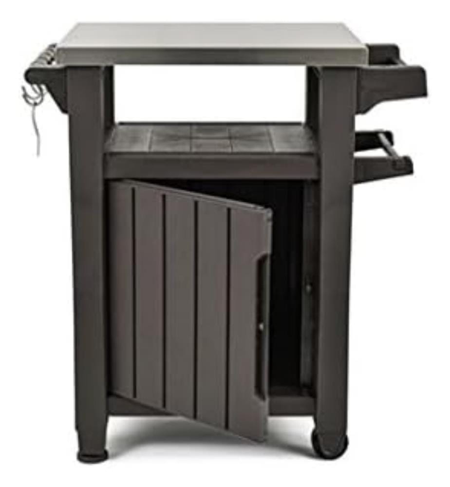 Keter Keter BBQ side table Unity, graphite, L 70… DeinDeal
