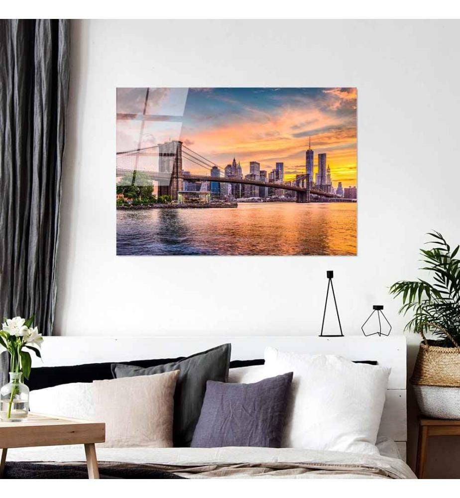 Decorative Tempered Glass Painting, Multicolor, 100% Tempered Glass