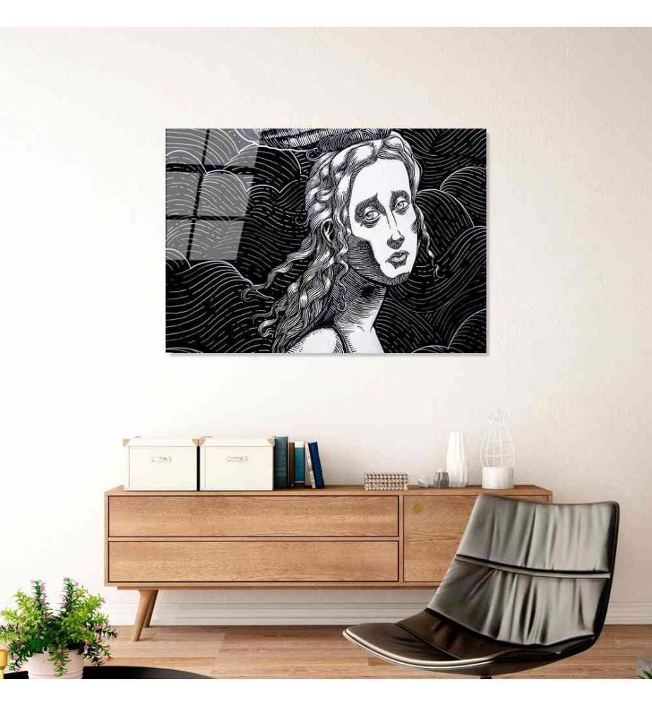 Decorative Tempered Glass Painting, Multicolor, 100% Tempered Glass