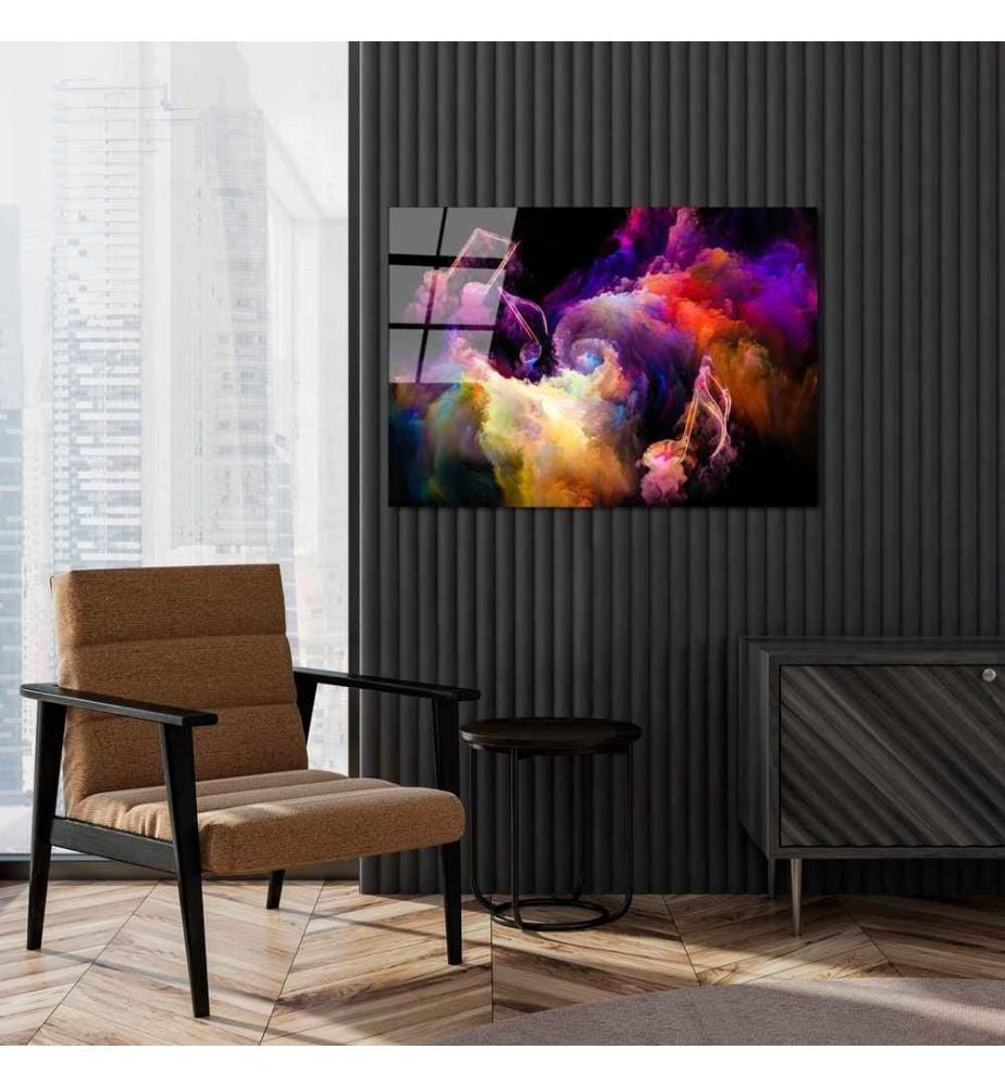Decorative Tempered Glass Painting, Multicolor, 100% Tempered Glass