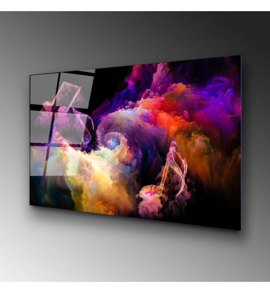 Decorative Tempered Glass Painting, Multicolor, 100% Tempered Glass
