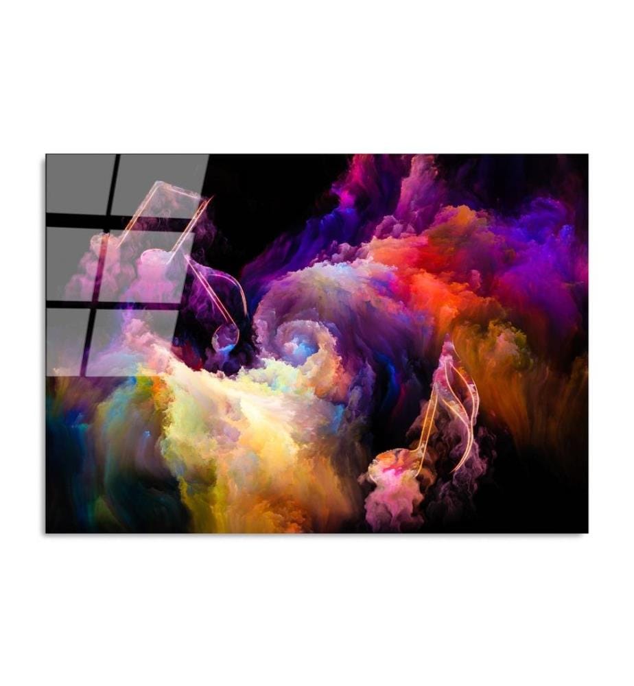 Decorative Tempered Glass Painting, Multicolor, 100% Tempered Glass