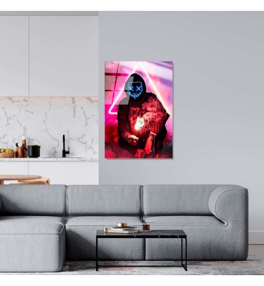 Decorative Tempered Glass Painting, Multicolor, 100% Tempered Glass