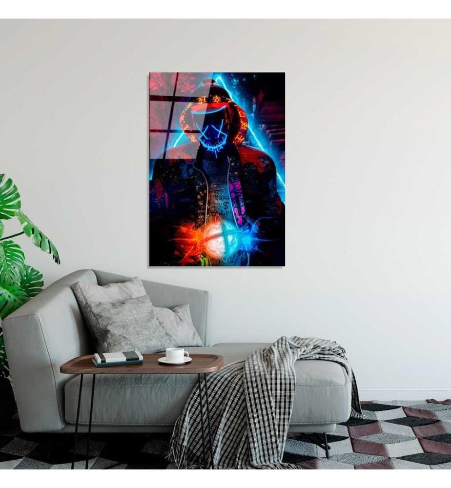 Decorative Tempered Glass Painting, Multicolor, 100% Tempered Glass