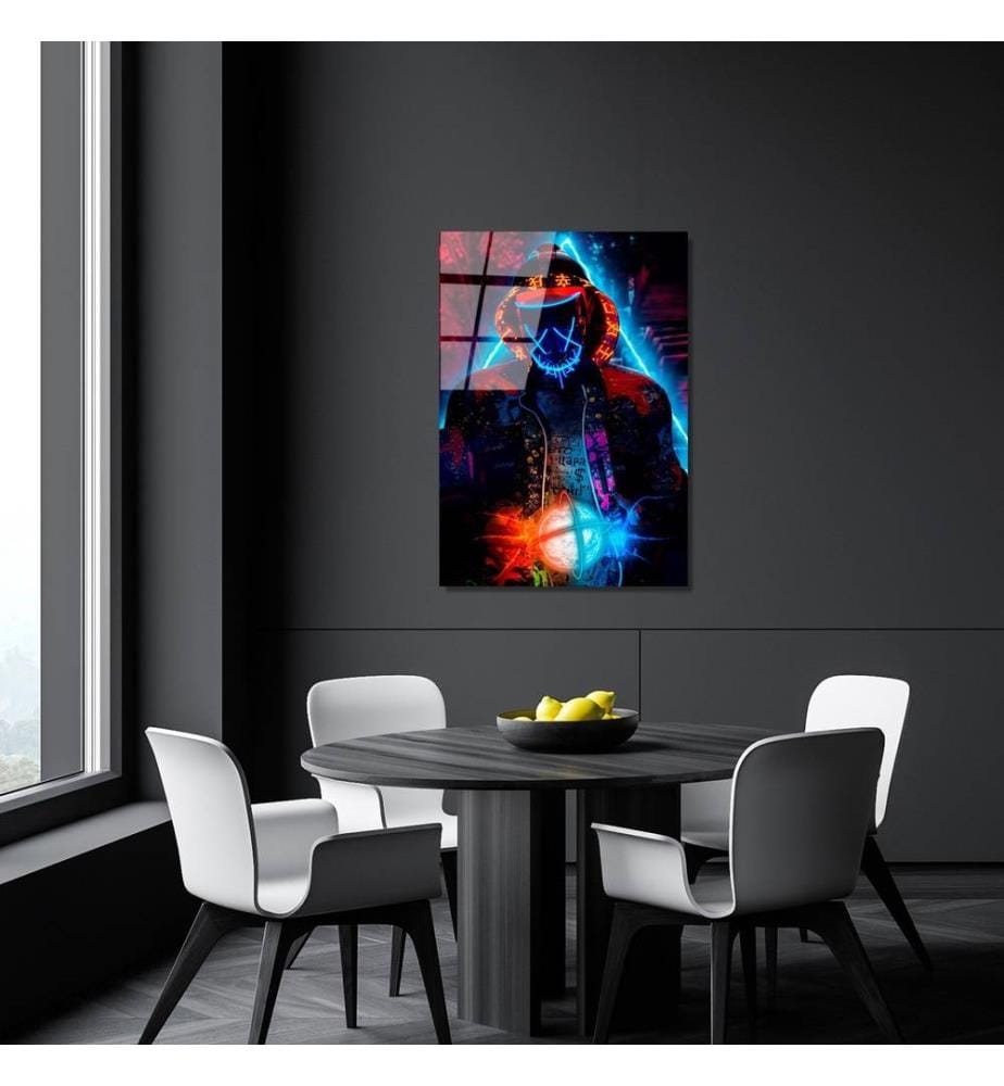 Decorative Tempered Glass Painting, Multicolor, 100% Tempered Glass