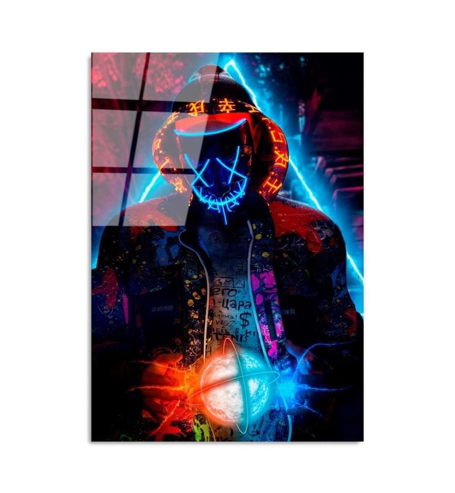 Decorative Tempered Glass Painting, Multicolor, 100% Tempered Glass