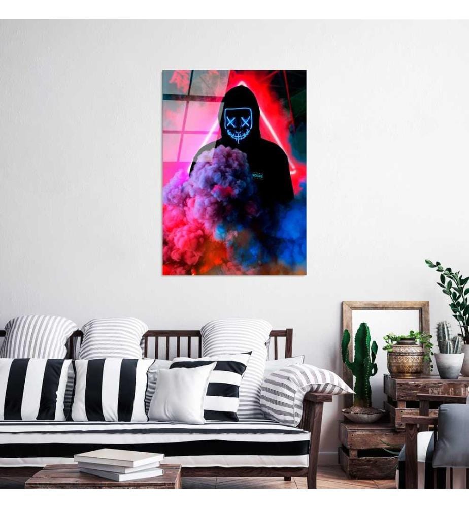 Decorative Tempered Glass Painting, Multicolor, 100% Tempered Glass