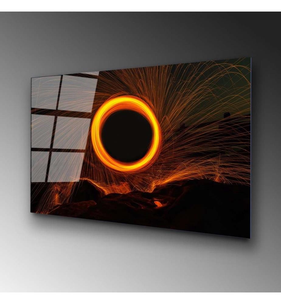 Decorative Tempered Glass Painting, Multicolor, 100% Tempered Glass