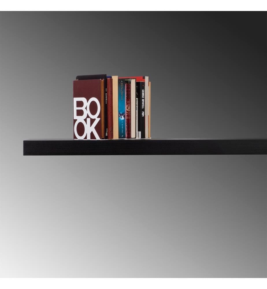 Serre-livres en métal, blanc, métal
