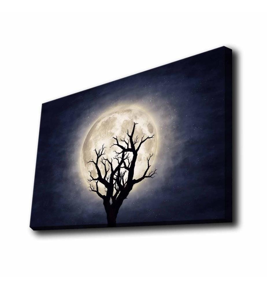 Peinture sur toile décorative éclairée par LED, multicolore, toile polyester