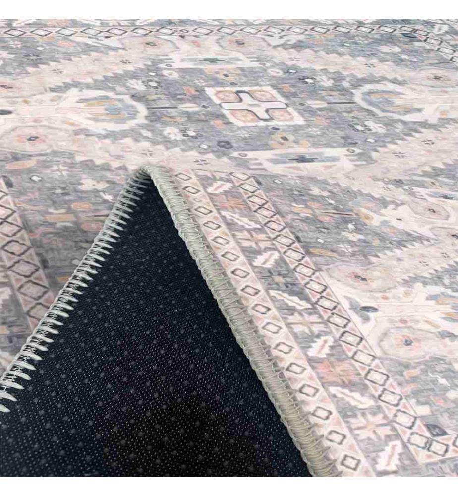 Carpet, Grey, 70% Cotton - 30% Chenille, 100 x 150 cm