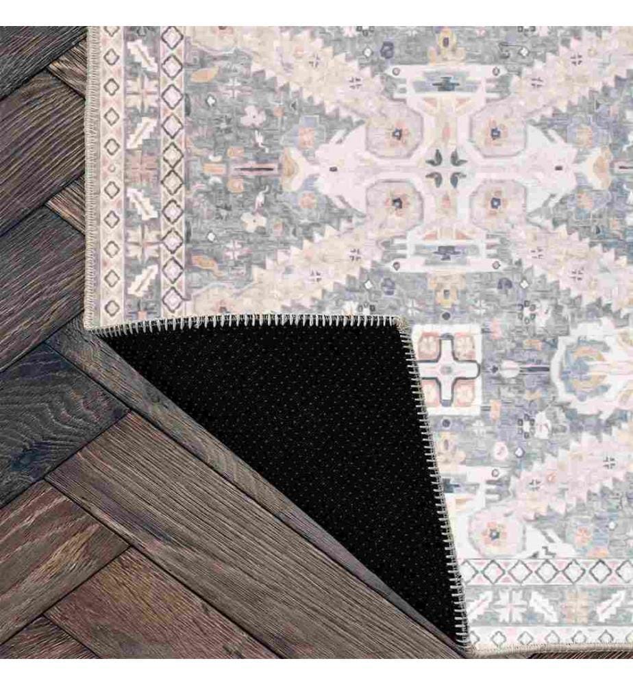 Carpet, Grey, 70% Cotton - 30% Chenille, 100 x 150 cm