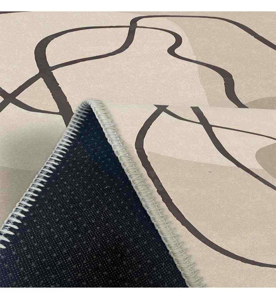 Carpet, Cream, 70% Cotton - 30% Chenille, 100 x 150 cm