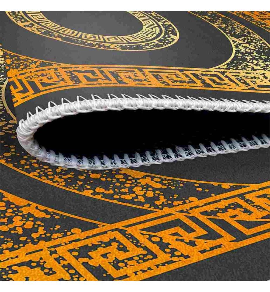 Carpet, Grey, Gold, 70% Cotton - 30% Chenille, 180 x 280 cm