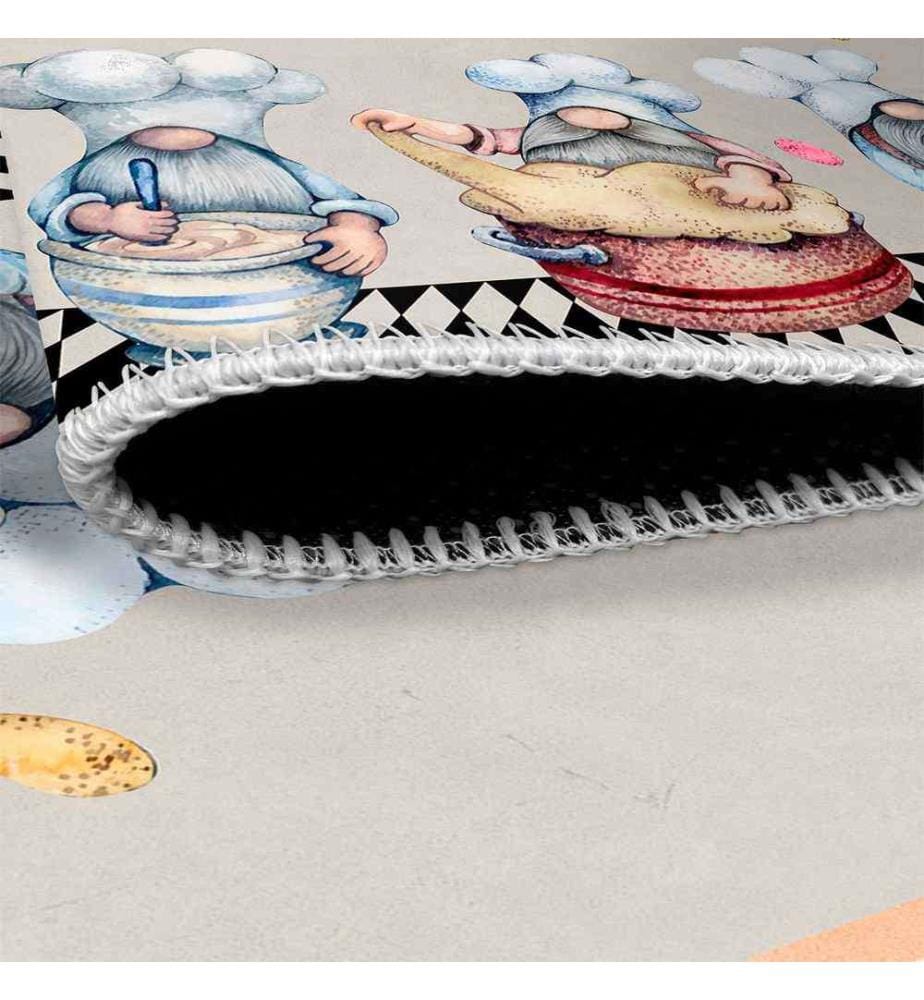 Carpet, Grey, 70% Cotton - 30% Chenille, 80 x 120 cm