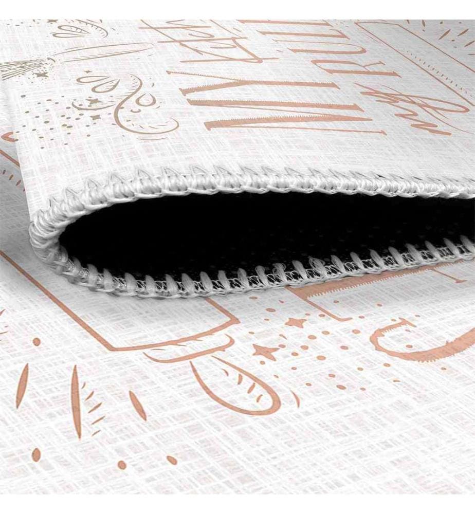Carpet, Cream, 70% Cotton - 30% Chenille, 60 x 100 cm