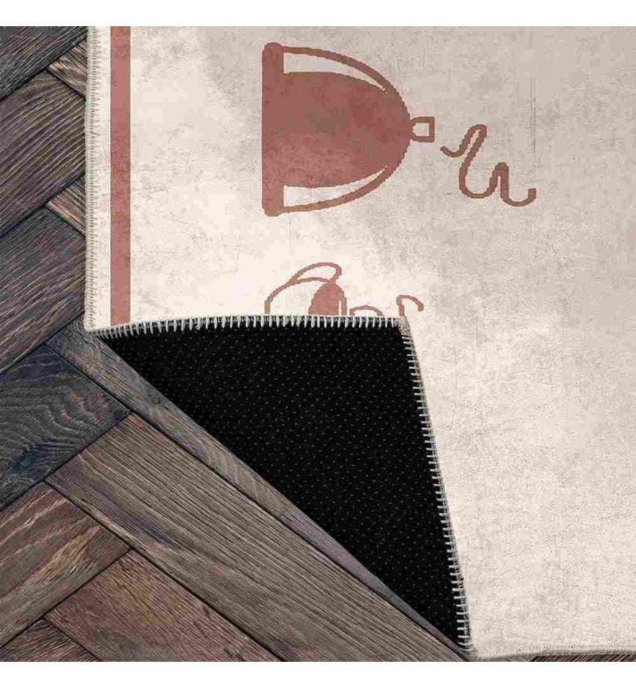 Carpet, Brown, 70% Cotton - 30% Chenille, 100 x 150 cm