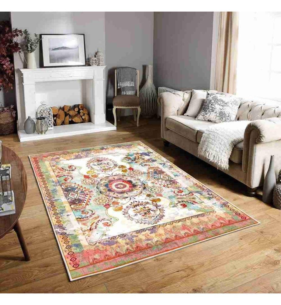 Carpet, Multicolor, 70% Cotton - 30% Chenille, 80 x 150 cm