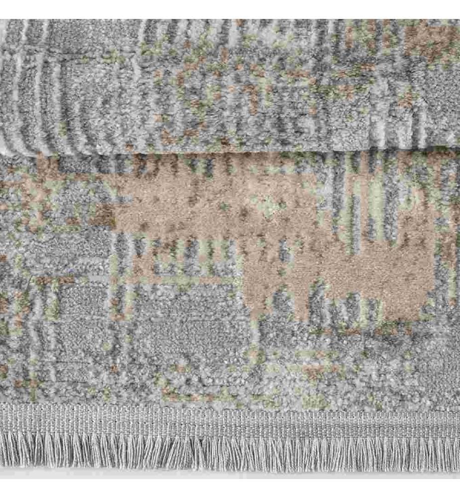 Hall Carpet, Grey, Beige, Cream, 60% Polypropylene - 40% Polyester, 80 x 250 cm