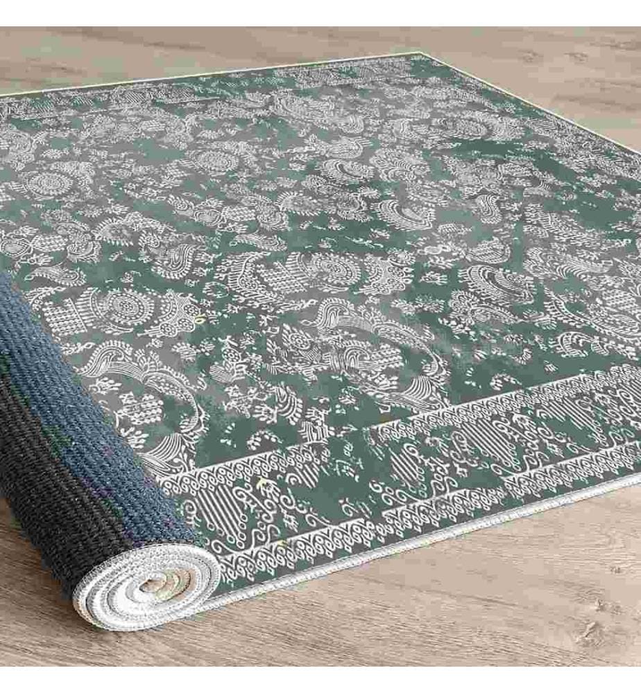 Carpet, Green, 100% Cotton, 90 x 180 cm