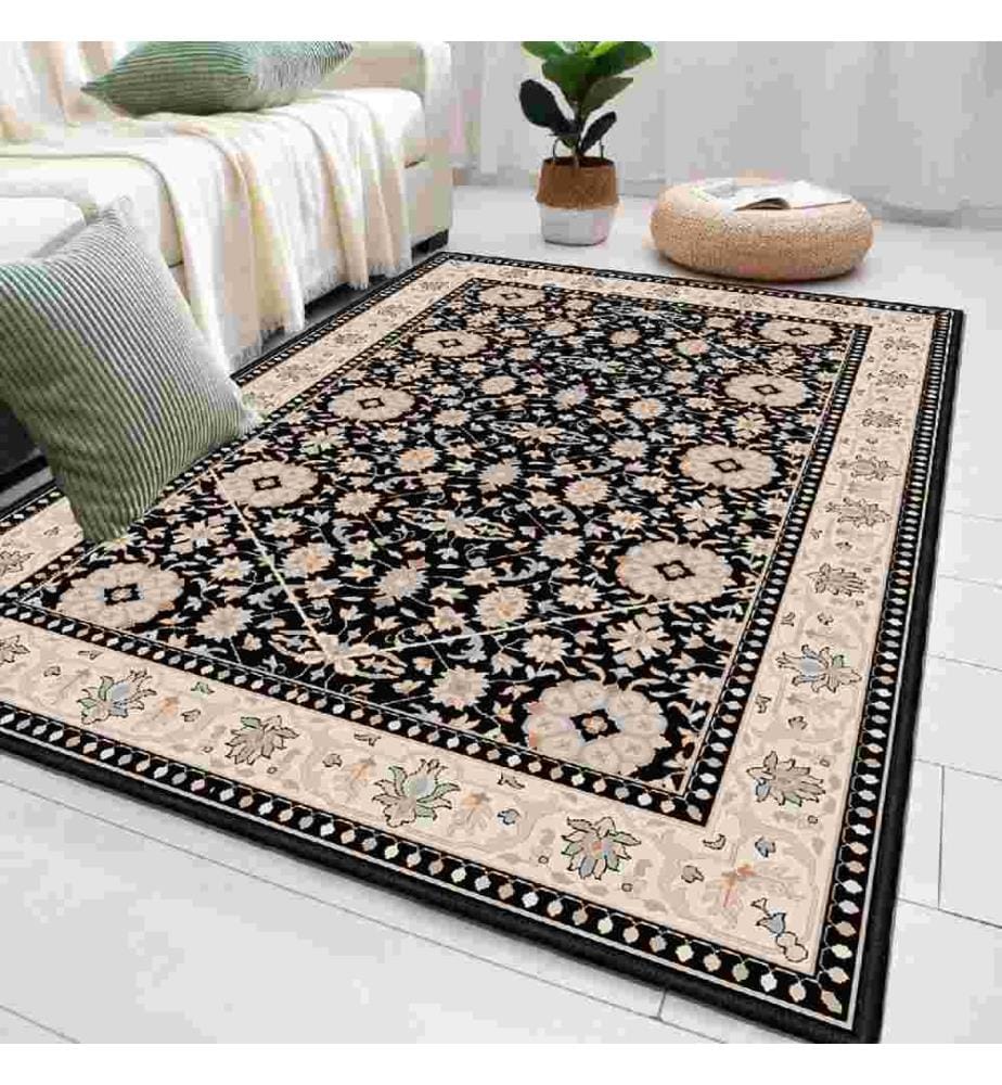 Carpet, Cream, Camel, Grey, Black, 100% Cotton, 100 x 300 cm