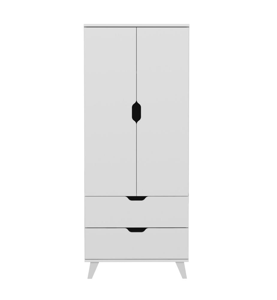 Schlafzimmermöbel-Set, Weiss, Melaminbeschichtete Spanplatte