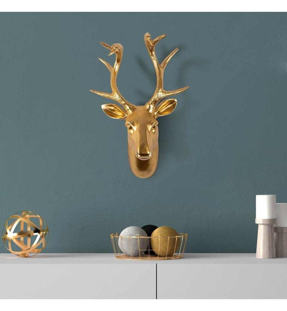 Dekoratives Wandaccessoire, Gold, Polyester