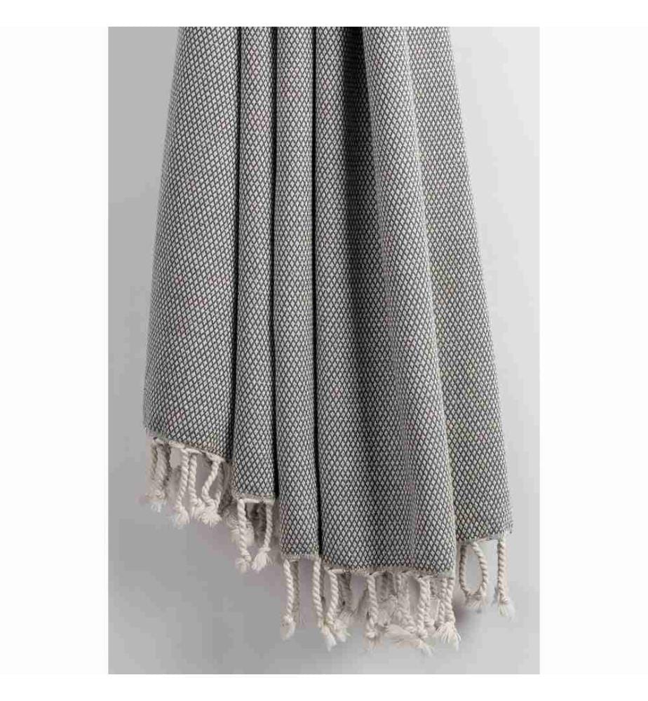 Fouta, Serviette de plage, , Gris, Coton