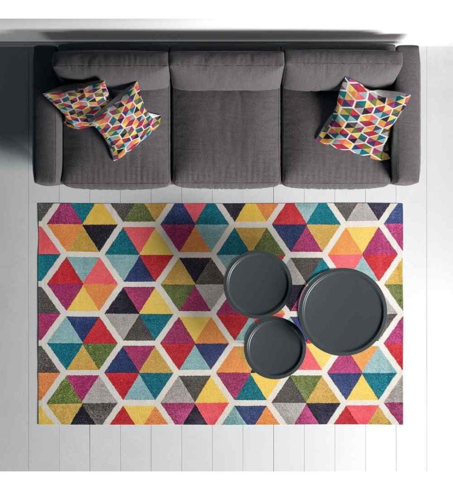 Tappeto, Multicolore, 70% Cotone - 30% Poliestere, 80 x 200 cm