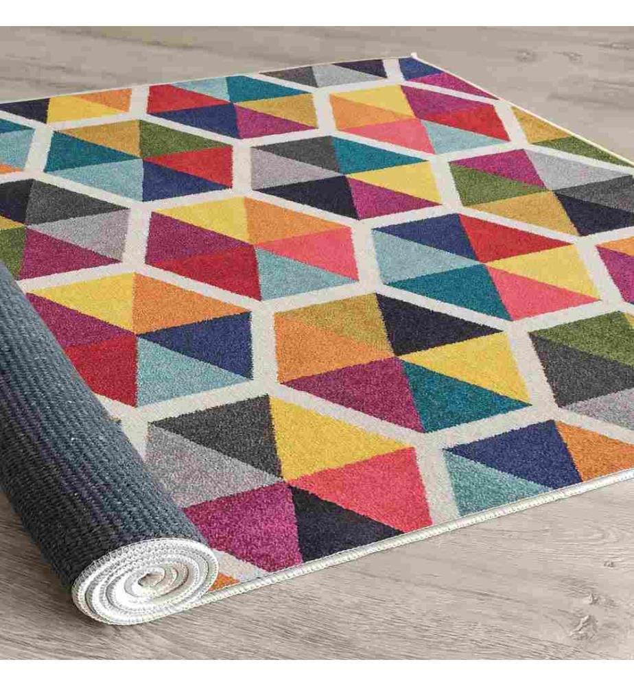 Tappeto, Multicolore, 70% Cotone - 30% Poliestere, 80 x 200 cm