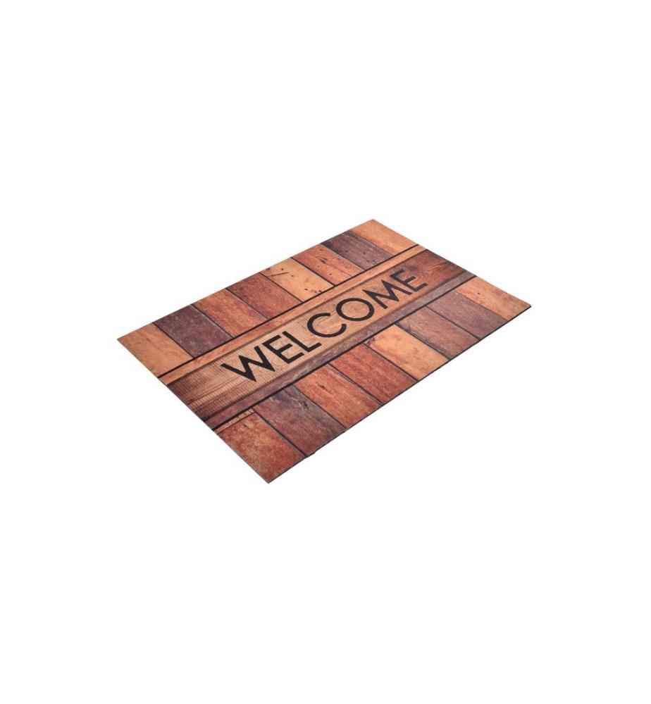 PVC-Fussmatte, Multicolor, PVC, rutschfeste Unterseite