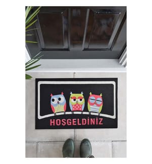 PVC-Fussmatte, Multicolor, PVC, rutschfeste Unterseite
