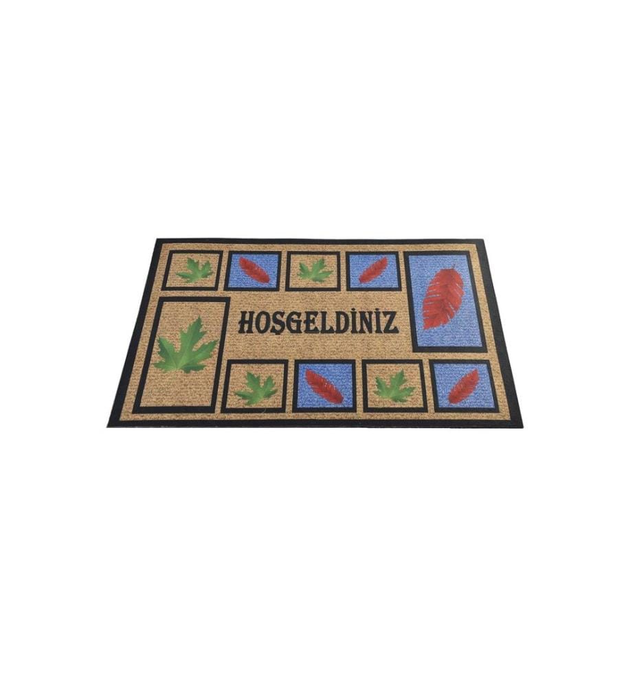 PVC-Fussmatte, Multicolor, PVC, rutschfeste Unterseite