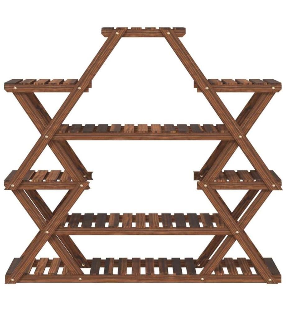 Support à fleurs 110x25x105 cm bois massif de sapin