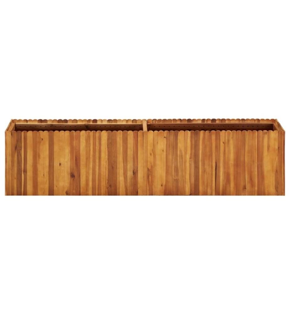 Lit surélevé de jardin 200x30x50 cm Bois massif d'acacia