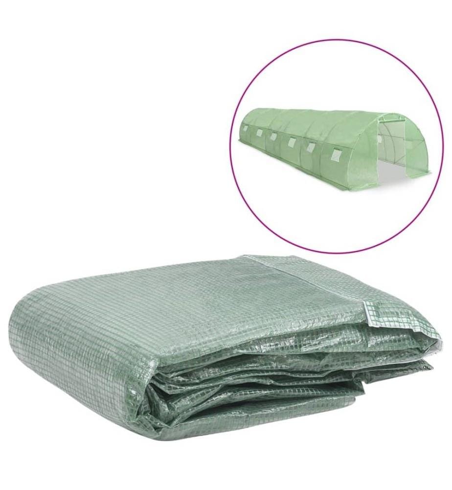 Couverture de remplacement de serre (27 m²) 300x900x200 cm Vert