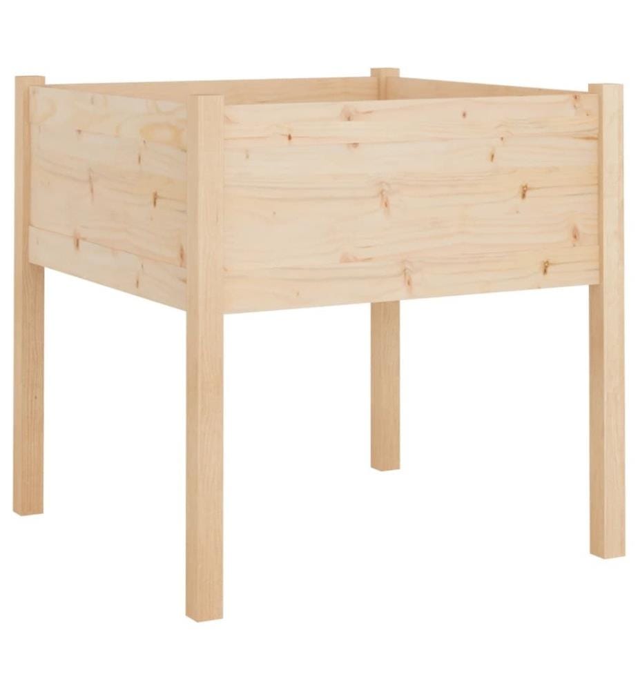 Jardinière d'extérieur 70x70x70 cm bois de pin massif