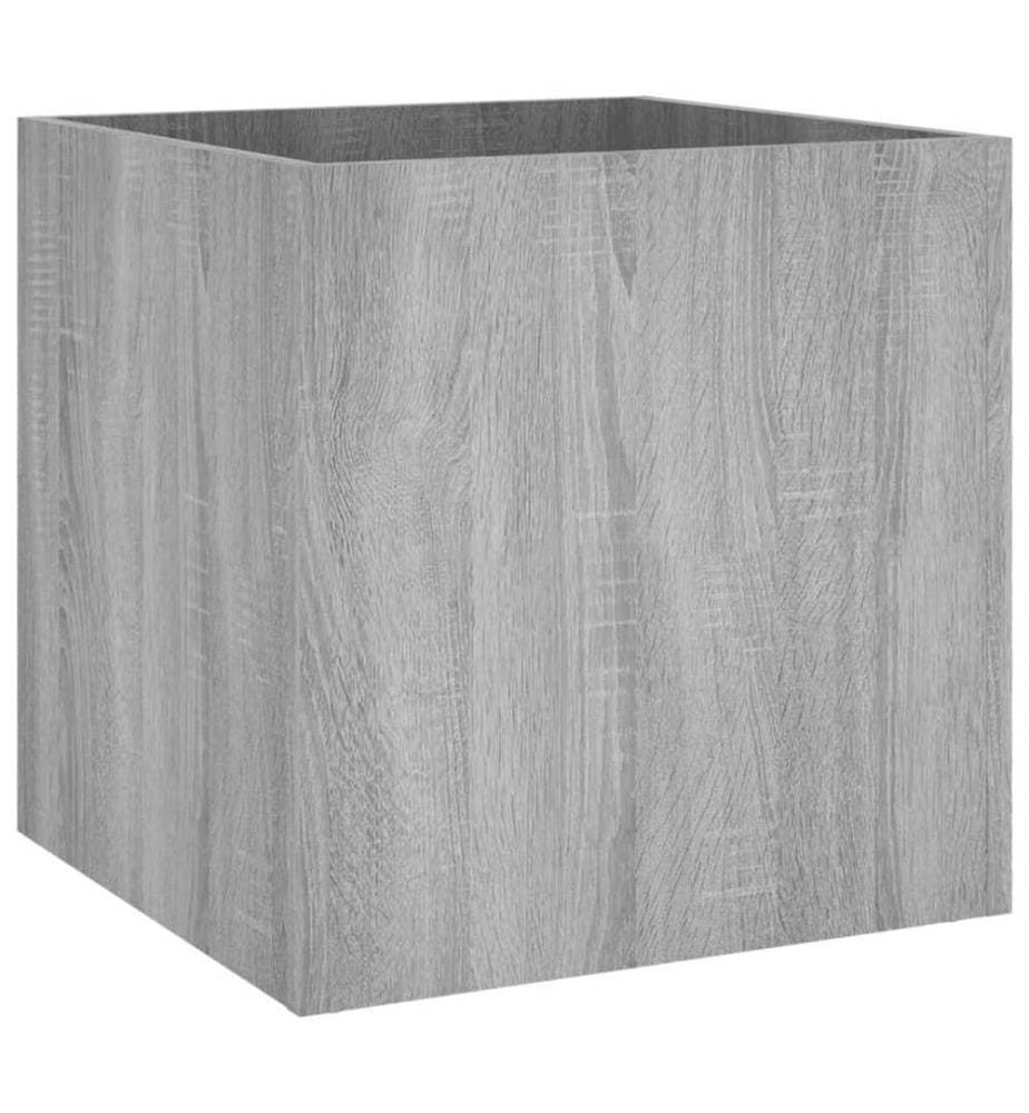 Jardinière Sonoma gris 40x40x40 cm Bois d'ingénierie