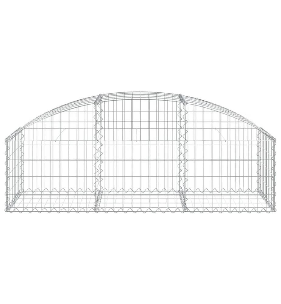 Panier de gabions arqué 150x50x40/60 cm Fer galvanisé