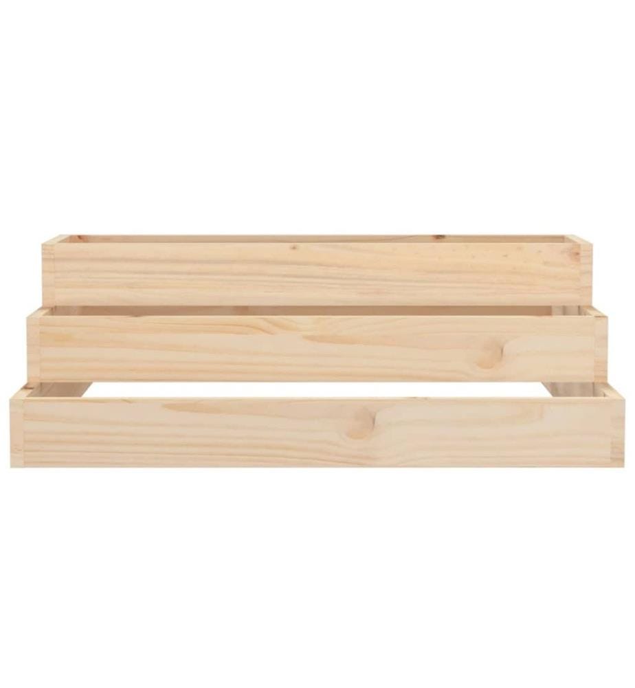 Jardinière 80x80x27 cm Bois massif de pin