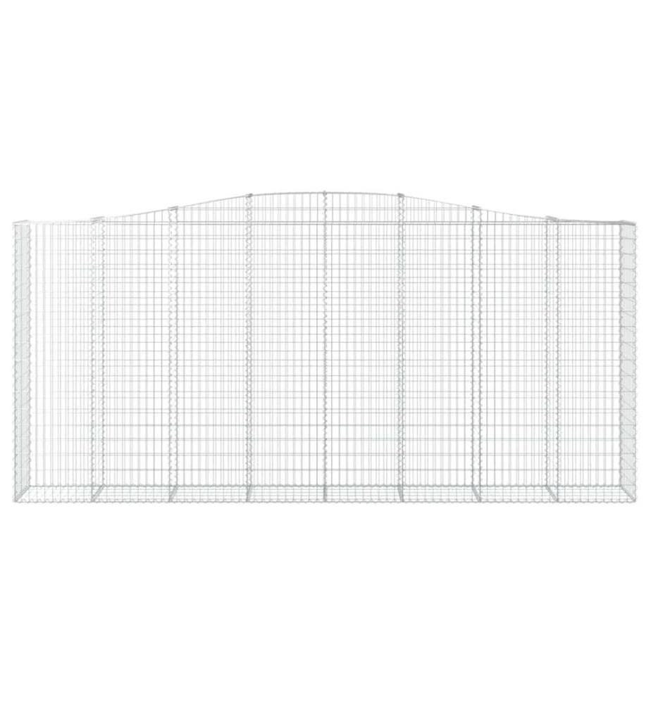 Panier de gabions arqué 400x50x180/200 cm Fer galvanisé
