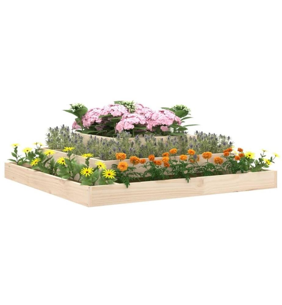 Jardinière 110x110x27 cm Bois massif de pin
