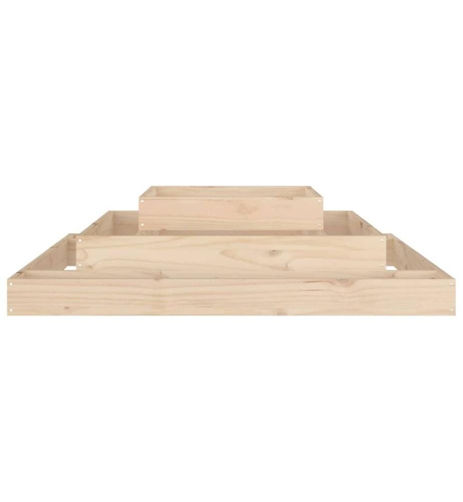 Jardinière 110x110x27 cm Bois massif de pin