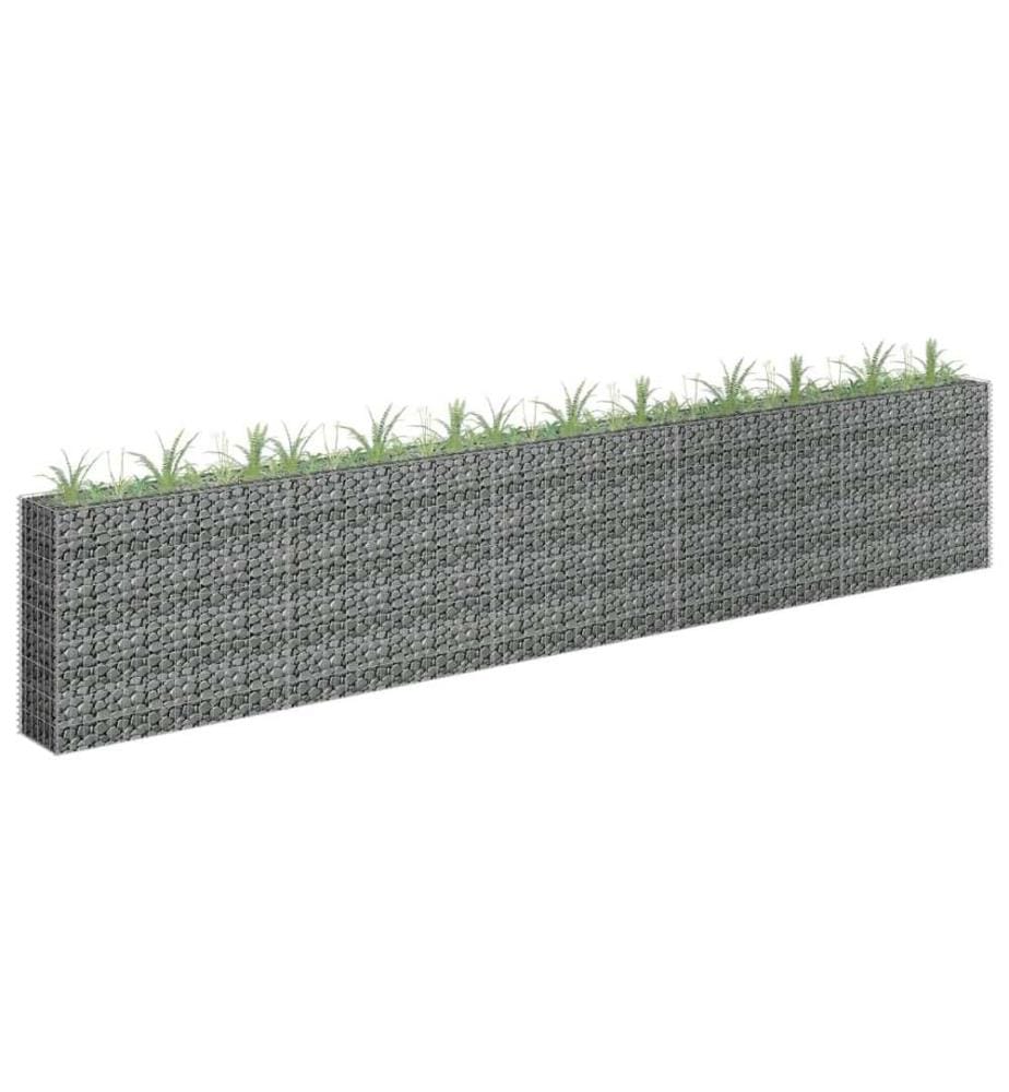 Lit surélevé à gabion Acier galvanisé 450x30x90 cm