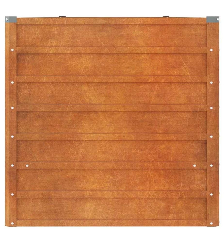 Hochbeet Rostig 400x80x77 cm Cortenstahl
