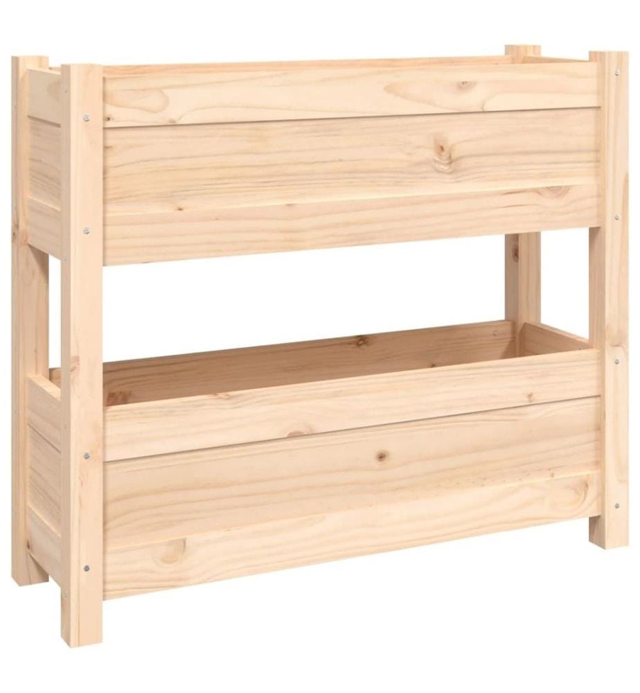 Jardinière 77x25x66 cm Bois massif de pin