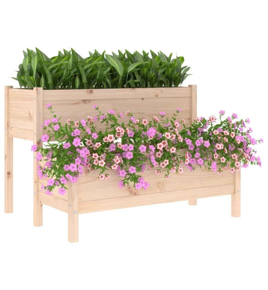 Jardinière 110x84x75 cm Bois massif de pin