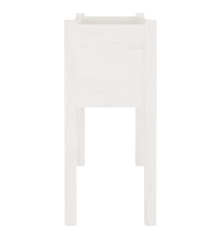 Jardinières 2 pcs Blanc 70x31x70 cm Bois de pin massif