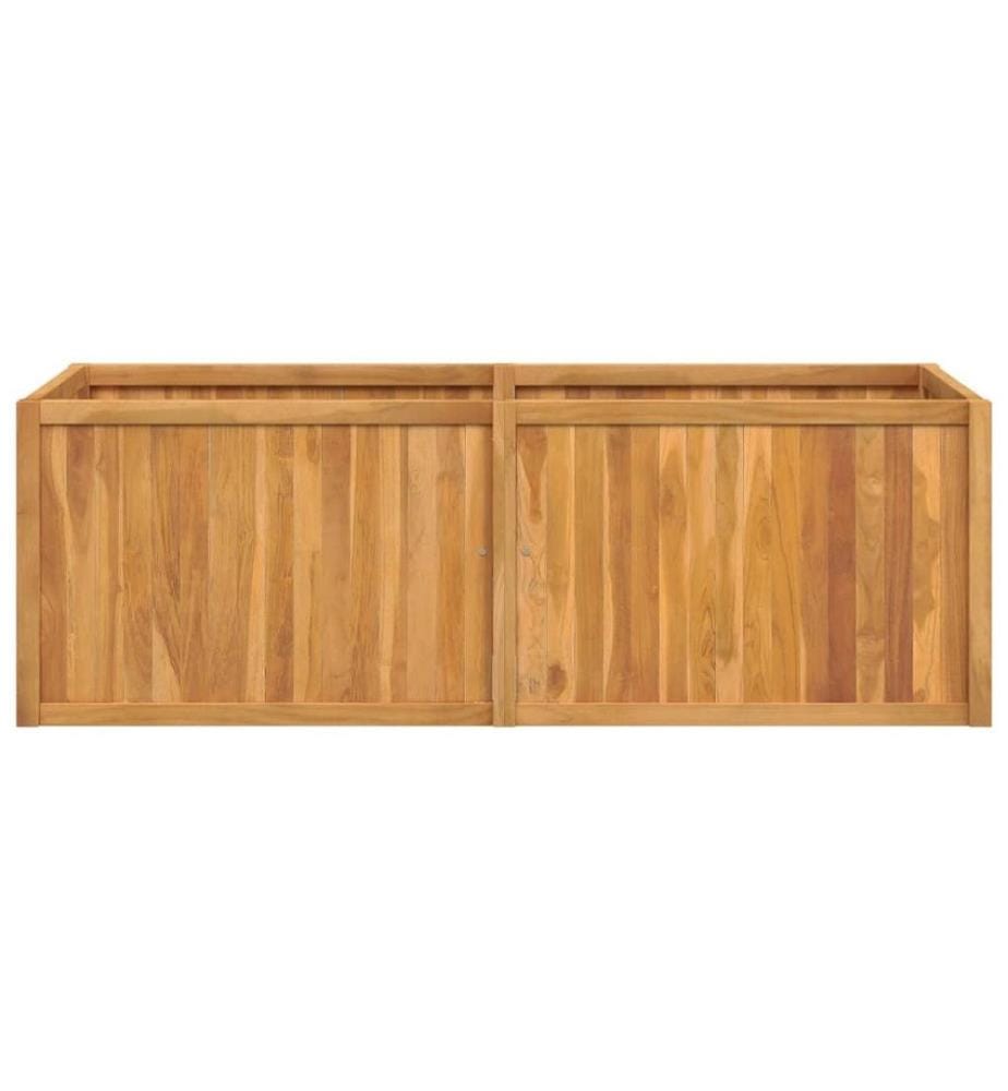 Lit surélevé 150x50x50 cm bois massif de teck