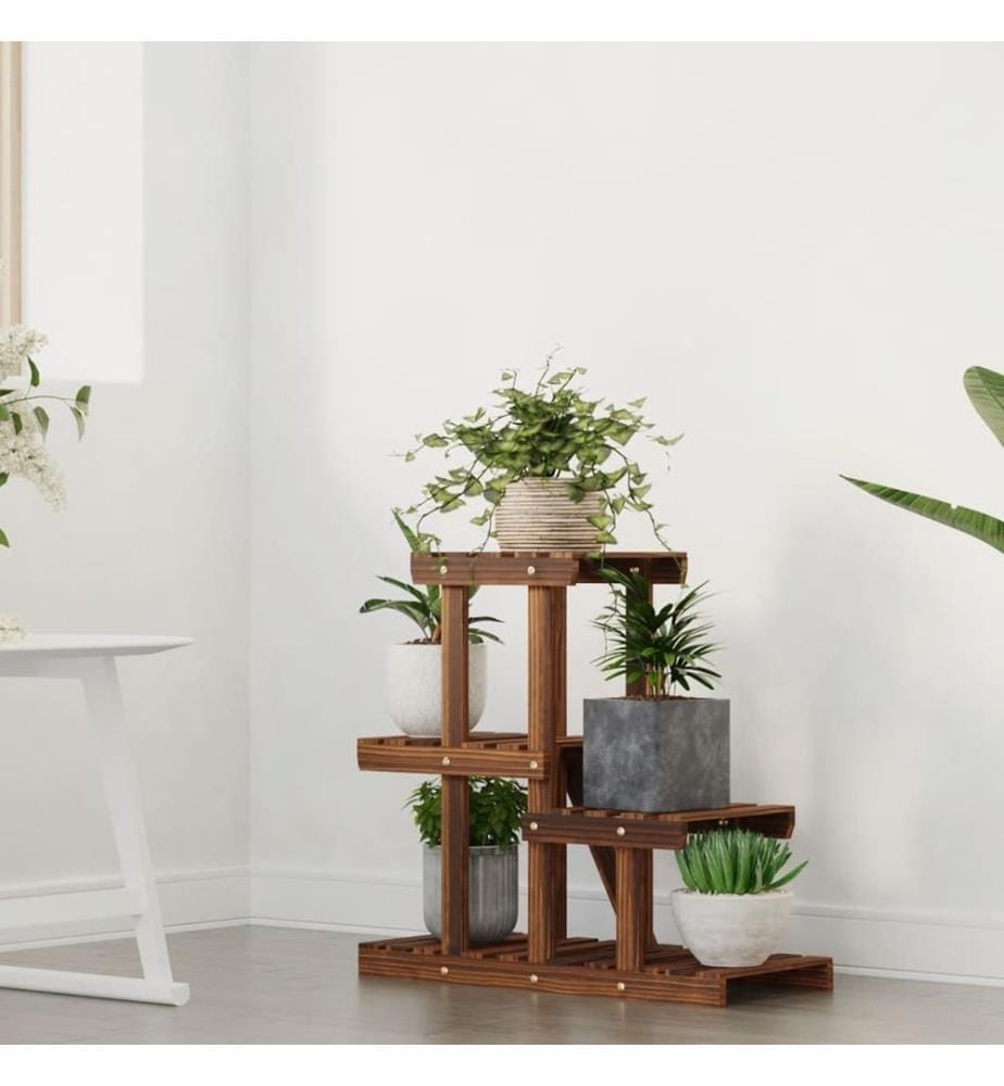 Support à fleurs 58x25x51 cm bois massif de sapin